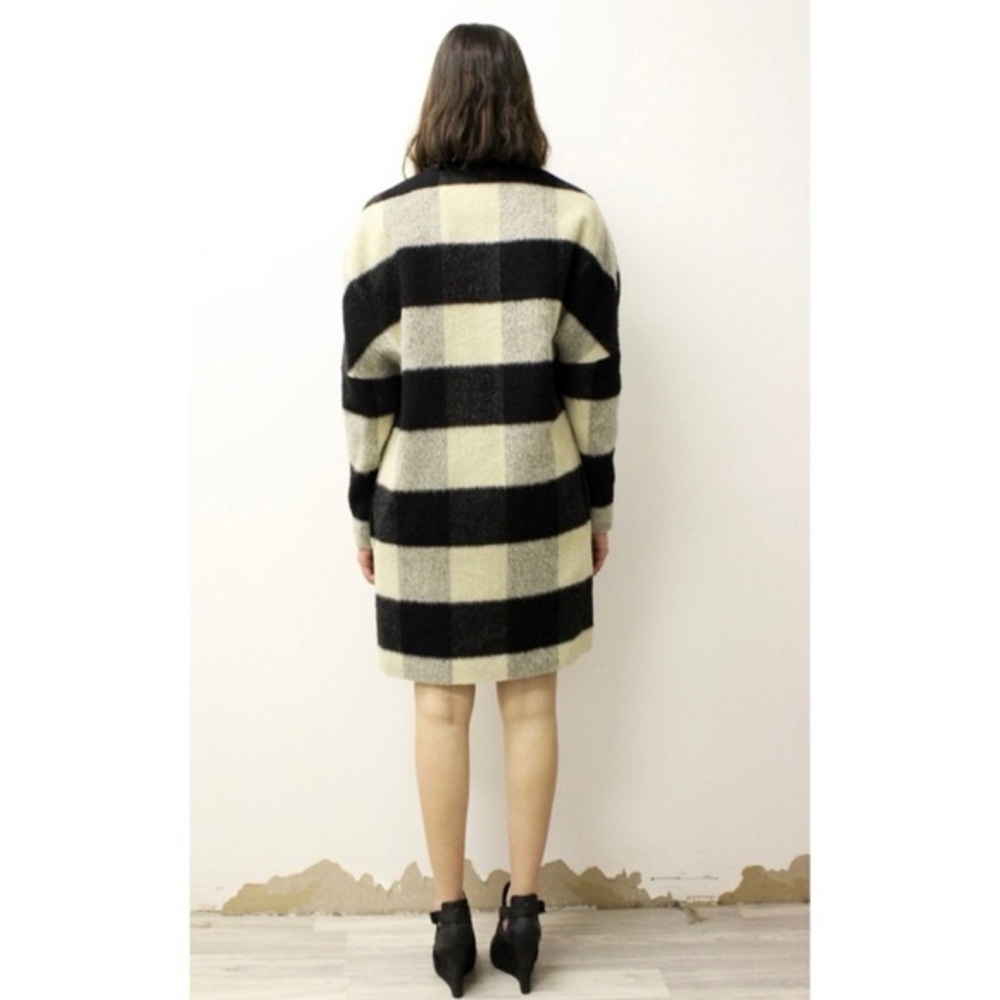 SCOTCH & SODA Black and Cream Wool Checkered Jacket (Petite) - Picture 2 of 9
